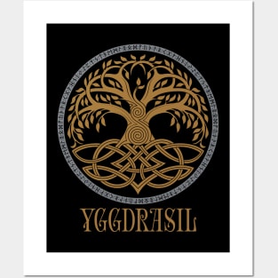 Yggdrasil Viking Tree of Life Norse Pagan Mythology Posters and Art